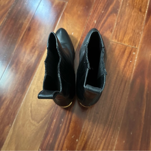 Alexander Wang Anouck Boot Black and Yellow Gold Metal Size 39.5 - Picture 13 of 15